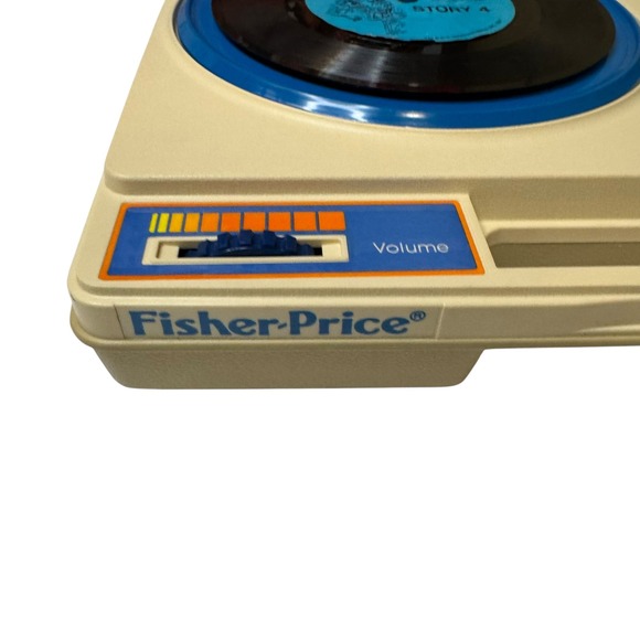 Vtg 1978 Fisher Price Blue 825 Kids Record Player Phonograph Turntable Gremlins - Picture 2 of 8